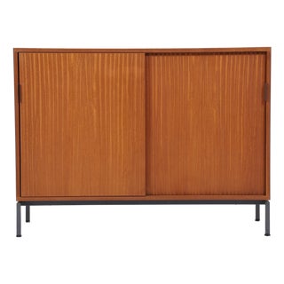 Vintage Sideboard with Sliding Doors, 1960s For Sale