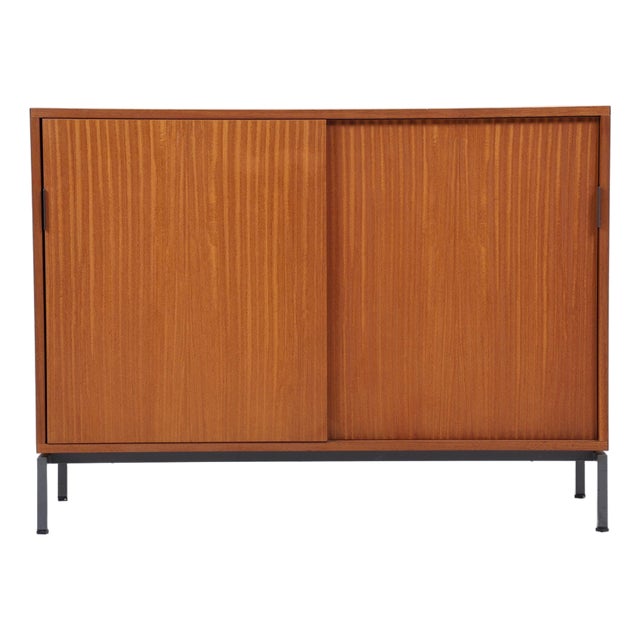 Vintage Sideboard with Sliding Doors, 1960s For Sale