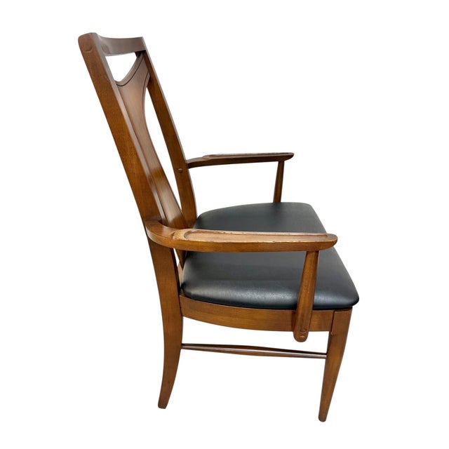 Wood Mid-Century Modern Kent Coffey Perspecta Walnut Dining Chairs - Set of 6 For Sale - Image 7 of 8
