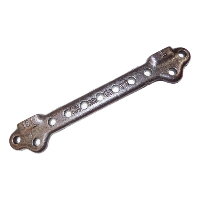 Restored Vintage "Standard" L Cast Iron Sink Wall Bracket For Sale