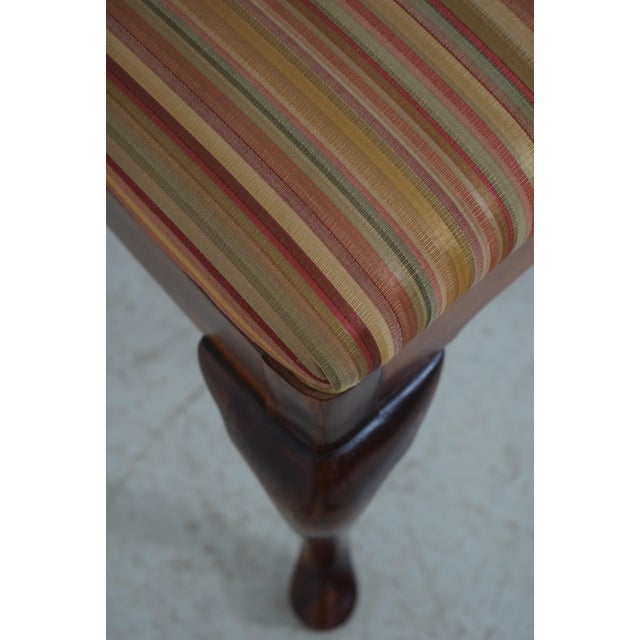 Set of 6 Cherry Queen Anne Dining Room Chairs For Sale - Image 17 of 18