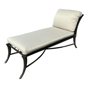 Kreiss Modern Mid Century Klismos Style Patio Chaise