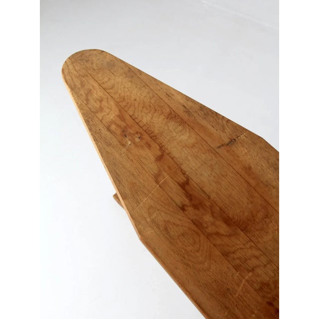 Farmhouse Antique Wooden Ironing Board For Sale - Image 3 of 12