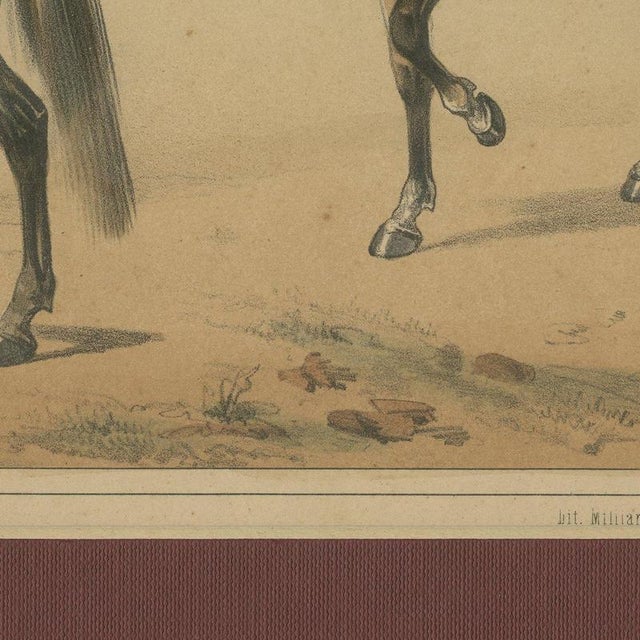 Beige José Villegas, Historic Officers, 1861, Lithograph For Sale - Image 8 of 12