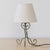 1940s French Painted Iron Scroll Lamp For Sale In Los Angeles - Image 6 of 13