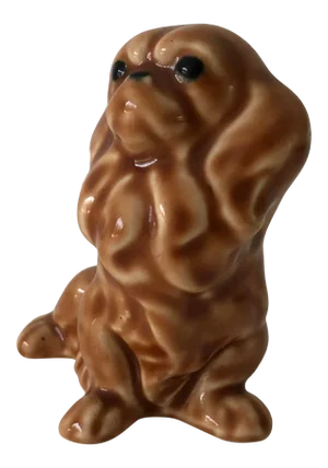 Vintage Pekingese Porcelain Figurine Dog