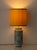 This is a Spanish ceramic table lamp hand-painted by the Cerámica Al Yarrar workshop in Granada, decorated in the Moorish...