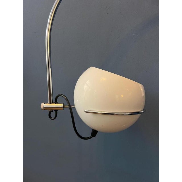 Vintage Space Age White Arc Wall Lamp from GEPO For Sale - Image 10 of 13