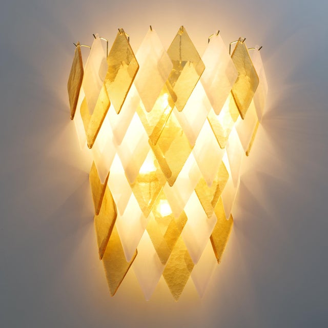 Italian Modern Murano Glass Sconces, 2000, Set of 2 For Sale - Image 3 of 8