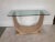 Vintage Art Deco Revival Faux Marble Console For Sale - Image 4 of 11