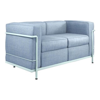 LC2 Two-Seat Sofa by Le Corbusier, Pierre Jeanneret and Charlotte Perriand for Cassina For Sale