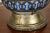 Antique Moroccan Footed Vase, Blue & White Ceramic With Filigree For Sale - Image 4 of 9
