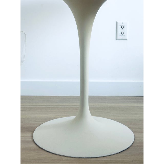 Authentic Eero Saarinen for Knoll 42” Round Tulip Table Mid Century Modern Vintage For Sale - Image 9 of 11