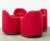 Red Chairs with Wheels, Set of 4 For Sale - Image 3 of 18