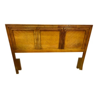 Vintage Faux Bamboo Headboard by Lea For Sale