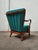 Mid-Century Modern Mid-Century Swedish Fabric and Wood Armchair, 1980 For Sale - Image 3 of 7