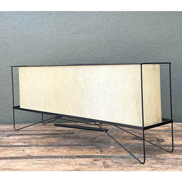 Vintage MCM Long Parchment Table Lamp For Sale In West Palm - Image 6 of 12