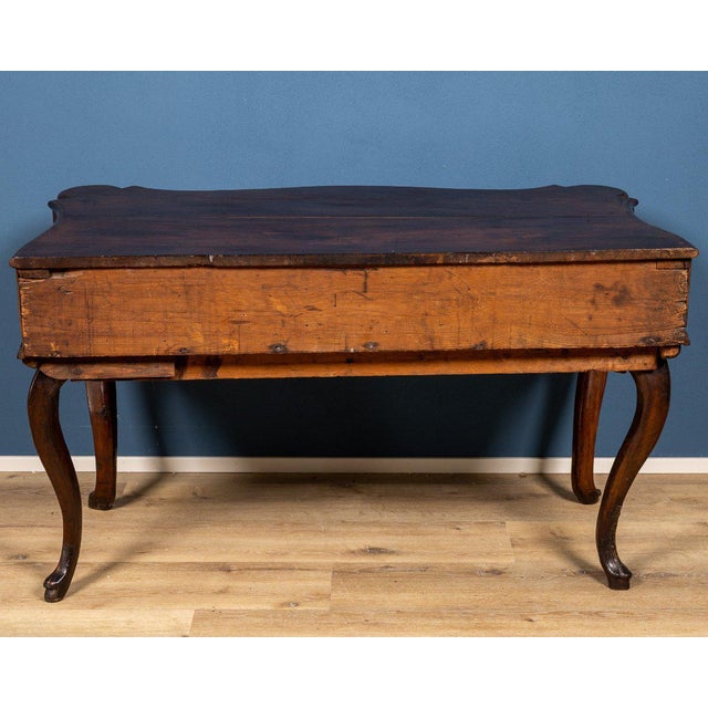 Emilian-Ferrarese Console Table in Walnut Burl, Italy, 18th Century For Sale - Image 5 of 8