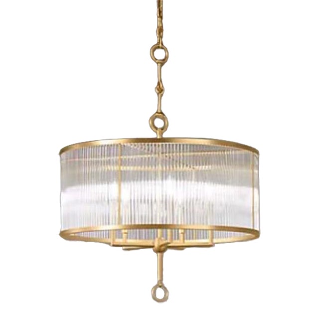 Kohler Terret 29" Brushed Bronze Chandelier For Sale