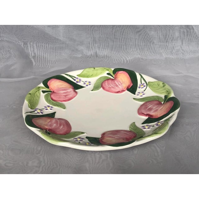 Vintage Decorative Majolica Pottery Plate For Sale - Image 11 of 13