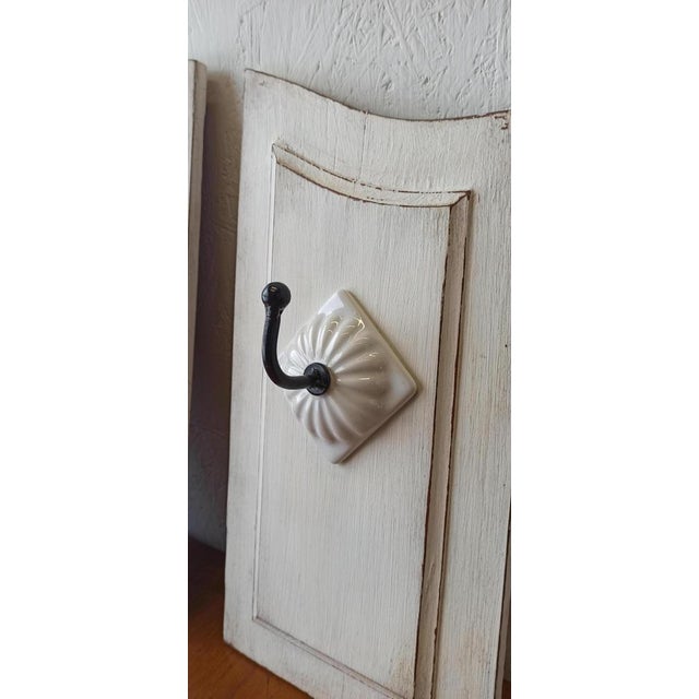 White Triptych Hanger, 1970s, Set of 3 For Sale - Image 8 of 16