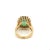 Vintage 6.88 carat Colombian Emerald in 14k yellow gold ring, Size 6 For Sale - Image 4 of 8