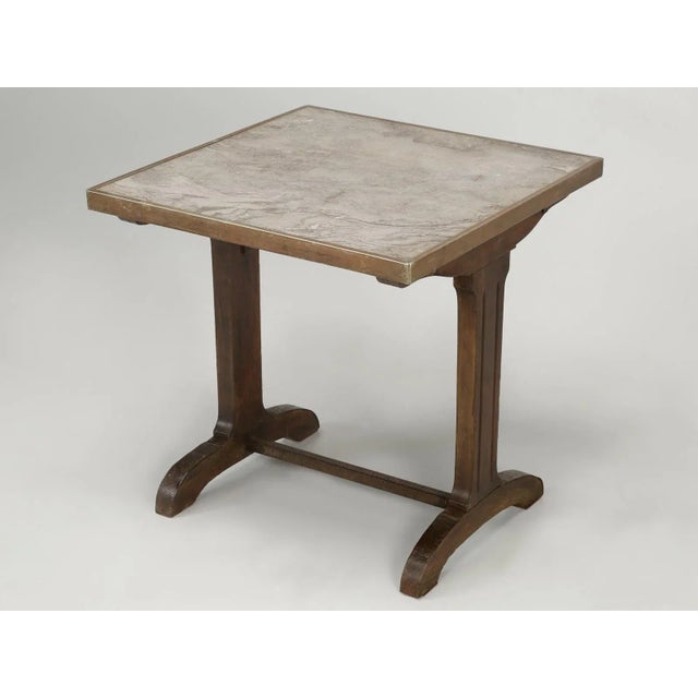 Antique French Bistro Table With Marble Top For Sale - Image 13 of 13