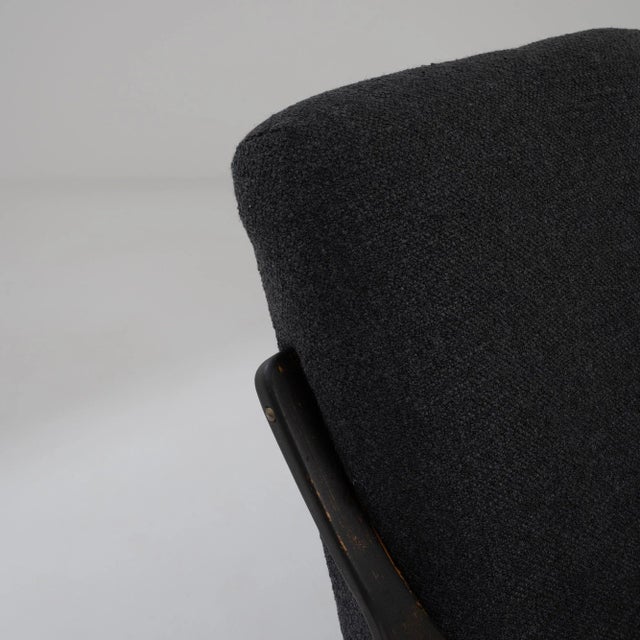 Mid-Century Modern 1960s Czech Upholstered Armchairs by TON, A Pair For Sale - Image 3 of 12