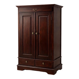 Late 19th Century American Gentleman’s Dressing Cabinet in Original Deep Brown Finish – Circa 1890–1905 For Sale