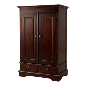 Late 19th Century American Gentleman’s Dressing Cabinet in Original Deep Brown Finish – Circa 1890–1905