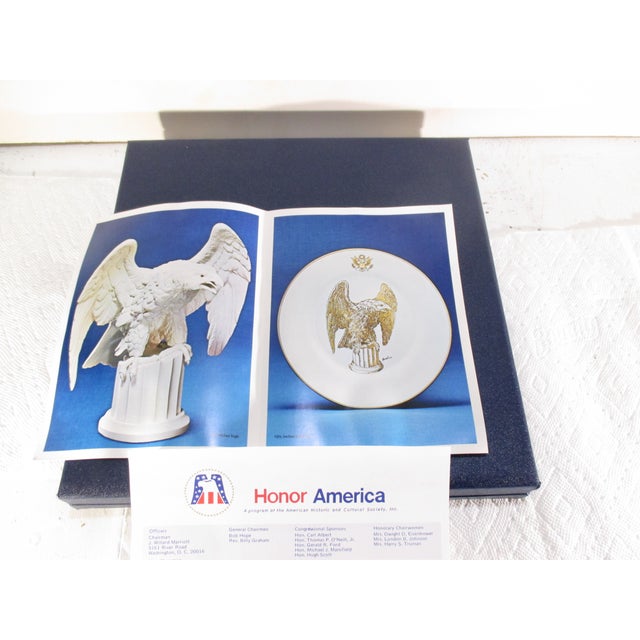 Ceramic Boehm Porcelain Bicentiennal Plate 1976 For Sale - Image 7 of 9