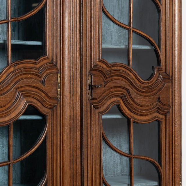 Brown Late 18th Century French Oak Deux Corp Display Cabinet For Sale - Image 8 of 15