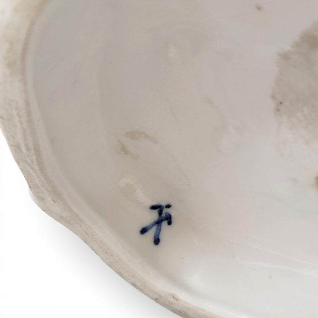 Large Limbach Porcelain & Ceramic Figure of Woman with Basket, Thuringia, 1825 For Sale - Image 12 of 15