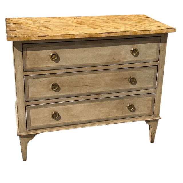 Antique Gustavian Style Swedish Empire Commode Chest of Drawers For Sale - Image 4 of 5
