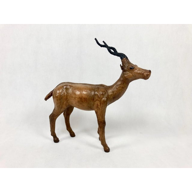 1960s Vintage Leather Antelope Figure, 1960s For Sale - Image 5 of 10