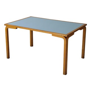 1980s Rectangle Birch Table/Desk Attributed to Rud Thygesen and Johnny Sørensen for Magnus Olesen For Sale