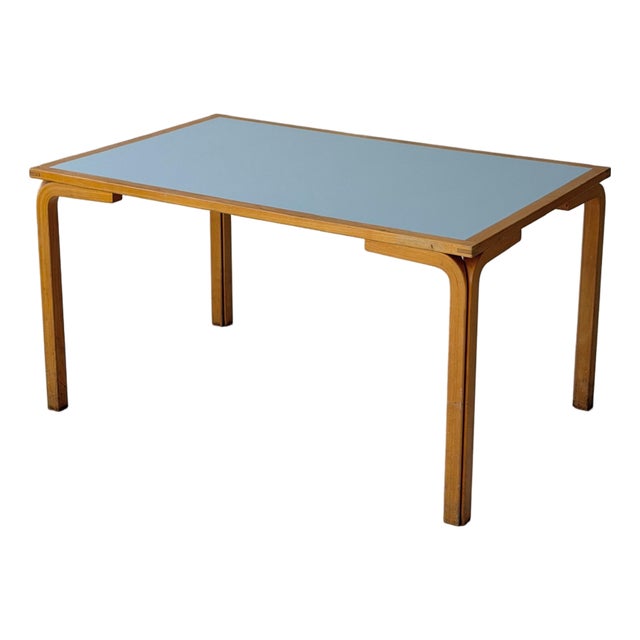 1980s Rectangle Birch Table/Desk Attributed to Rud Thygesen and Johnny Sørensen for Magnus Olesen For Sale