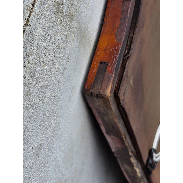 1920 English Style Wall Mirror, Cherry Wood, American Made. For Sale - Image 14 of 14