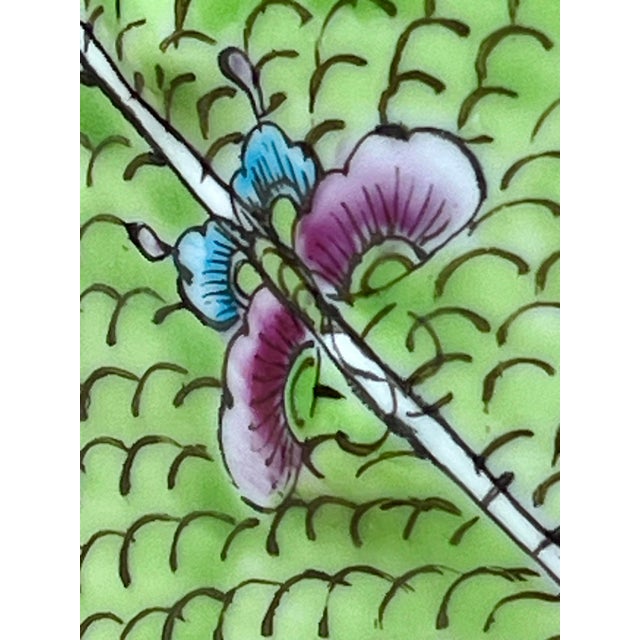 Chinese Bok Choy Hand Painted Garden Stool – Famille Verte Jingdezhen Porcelain For Sale - Image 9 of 12