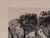 The product is a small, original etching print titled "Chaumières sous des arbres" or "Thatched cottages under the trees"...