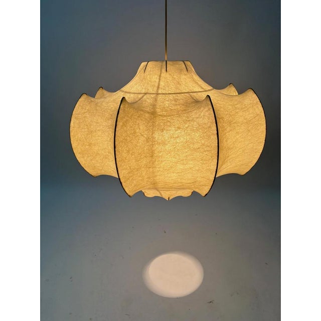 First Edition Viscontea Suspension Lamp by Achille & P. G. Castiglioni for Flos, 1960s For Sale - Image 3 of 17