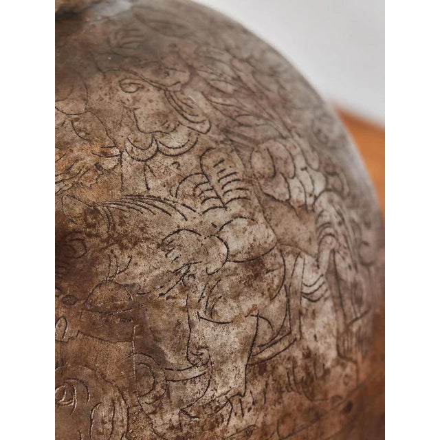 2000 - 2009 19th Century Battle Helmet with Engraving and Ring Suspension For Sale - Image 5 of 8