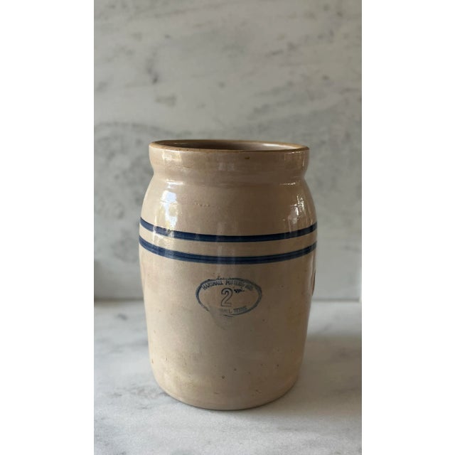 American Vintage Marshall Pottery 2 Gallon Pottery Butter Churn/Crock For Sale - Image 3 of 11
