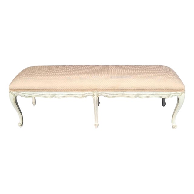 Elegant Vintage 1930s French Window Bench For Sale