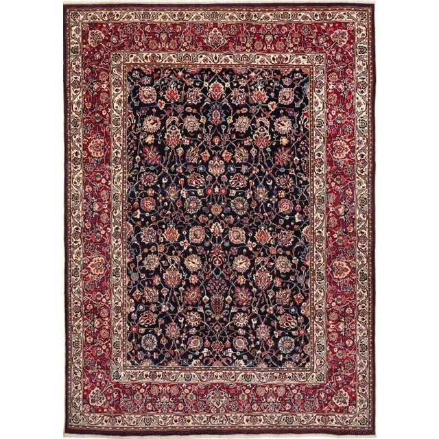 Persian Mashad Rug with Floral Pattern For Sale - Image 11 of 11