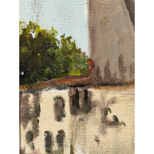 Sky Blue F. Yayboke Turkish Seascape Oil Painting, Circa 1960's For Sale - Image 8 of 12