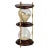 Large Hourglass in Metal and Wood For Sale - Image 3 of 6