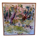 Maryanne Harman “Toward Kendalls” 1987 Large Abstract Oil Painting Framed For Sale