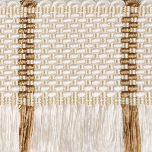 Contemporary Schumacher Frances Silk Fringe Trim in Gold For Sale - Image 3 of 3