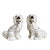 Vintage William Kent Staffordshire Ware Copper-Luster Spaniel Dogs, Pair For Sale